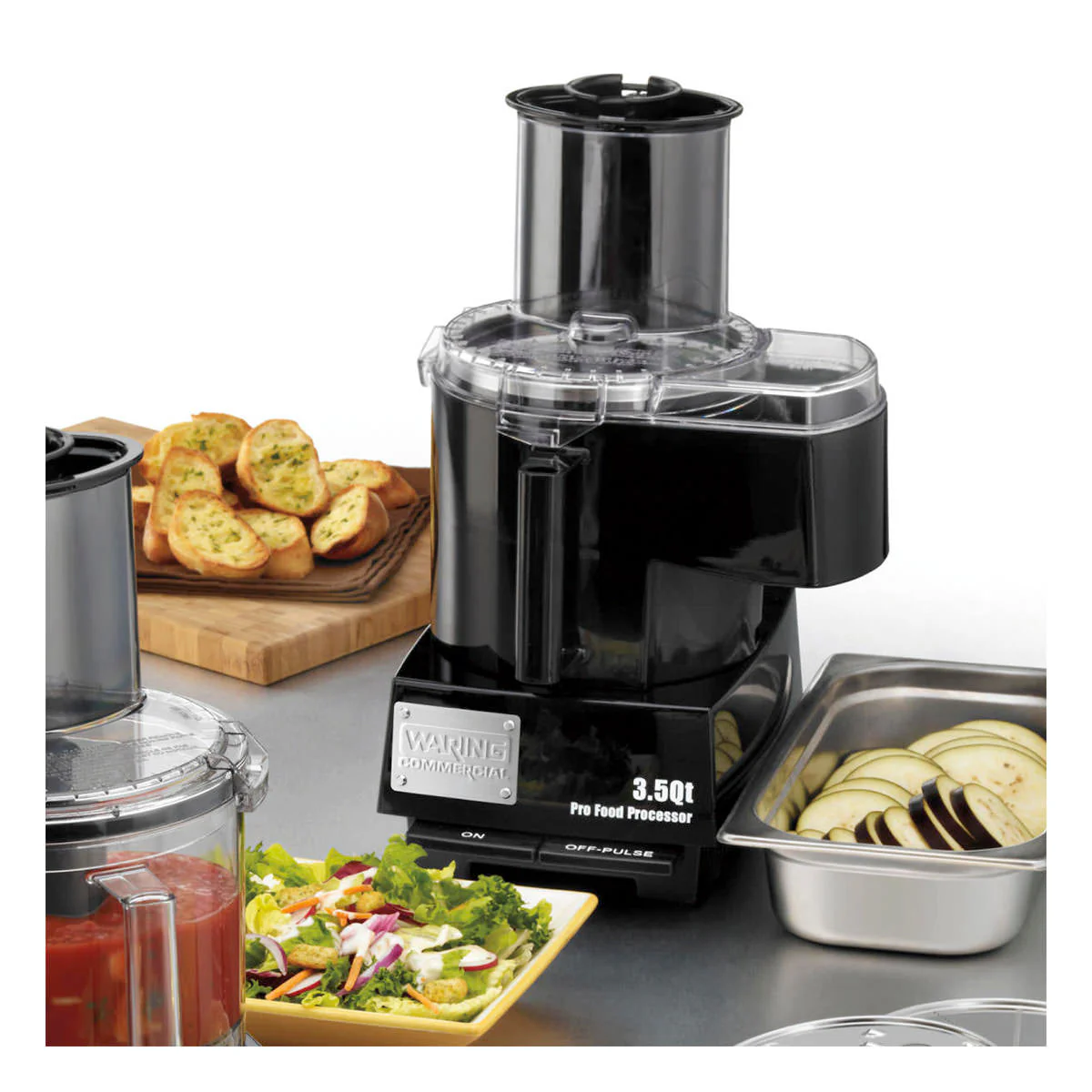 WFP14SC - 3.5-Qt. Combination Bowl Cutter Mixer and Continuous-Feed with LiquiLock Seal by Waring Commercial - Image 2