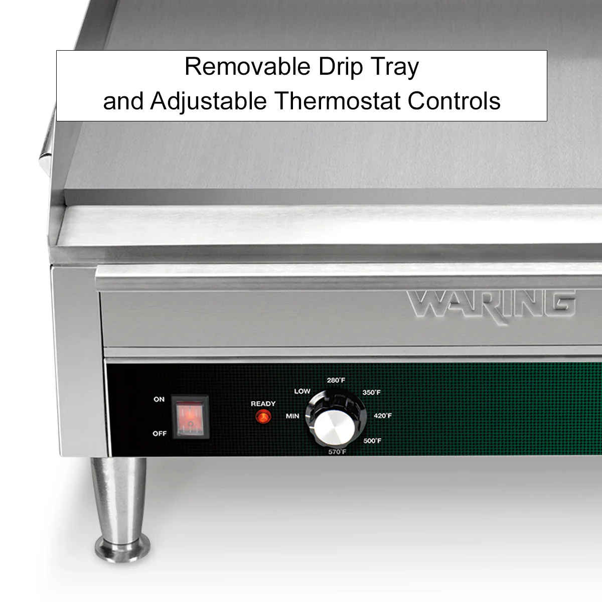WGR240X Professional Large Countertop Electric Griddle by Waring Commercial - Image 5