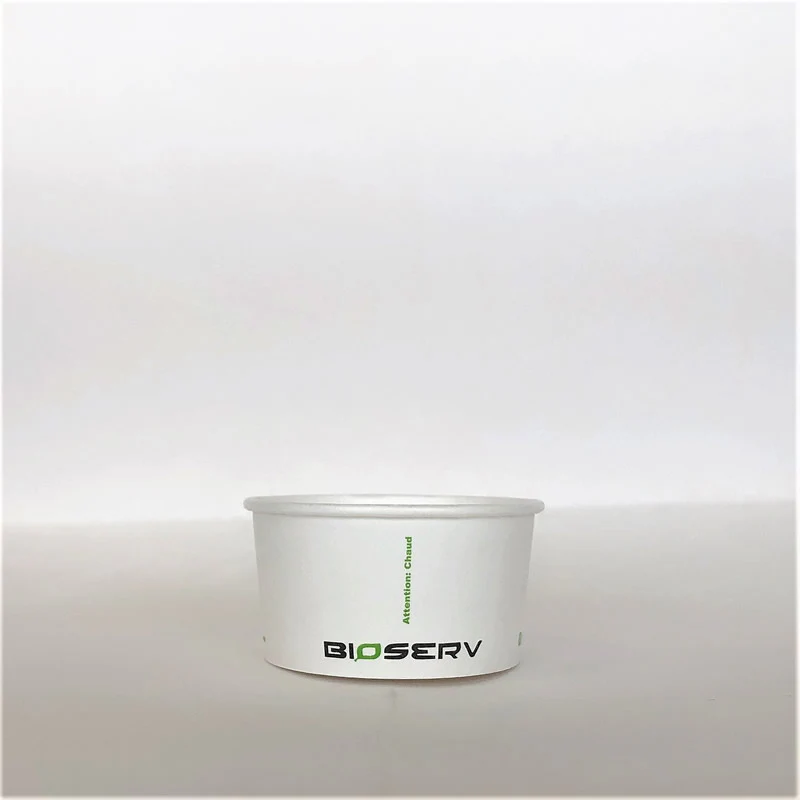 White Bioserv Soup Cup - 6/8/12/16/24/32 oz - 1000cs - Disposable Take Away Food Packaging - Canadian Distribution - Image 3
