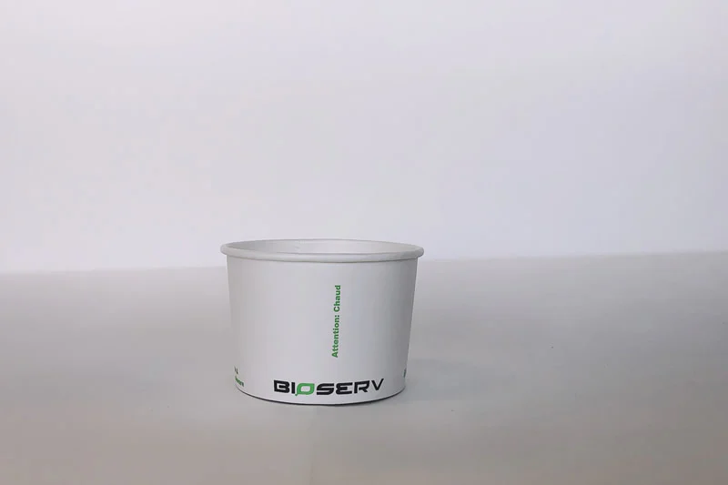 White Bioserv Soup Cup - 6/8/12/16/24/32 oz - 1000cs - Disposable Take Away Food Packaging - Canadian Distribution - Image 4