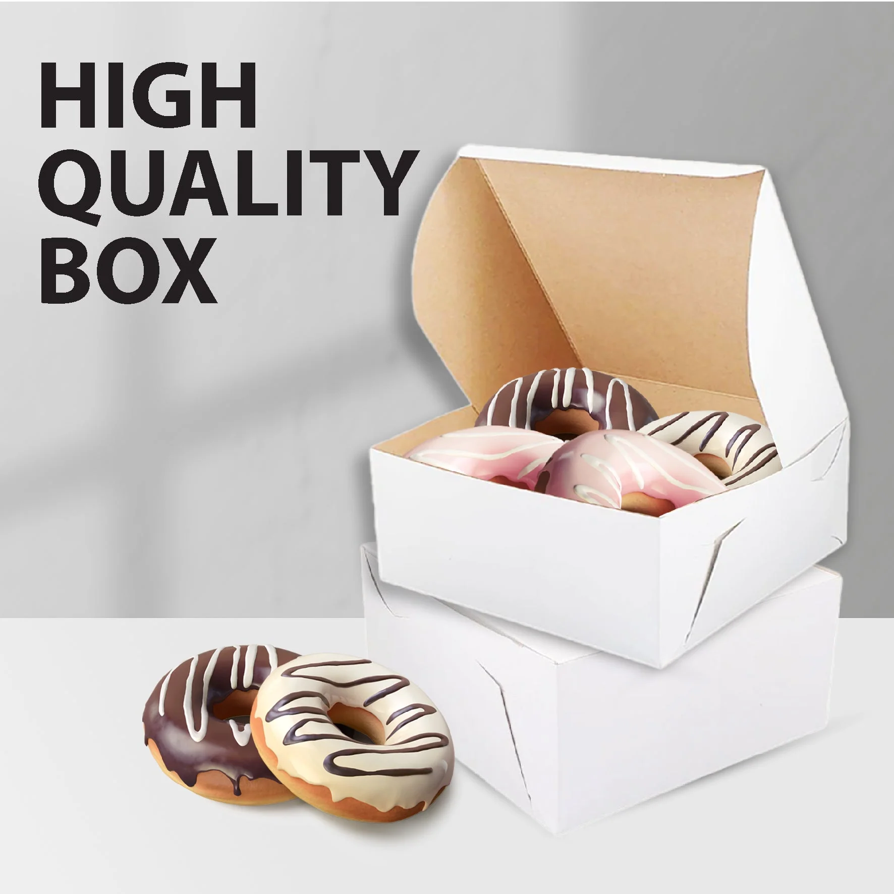 EB - White Cake Boxes - 5½x5½x2½ - Image 3