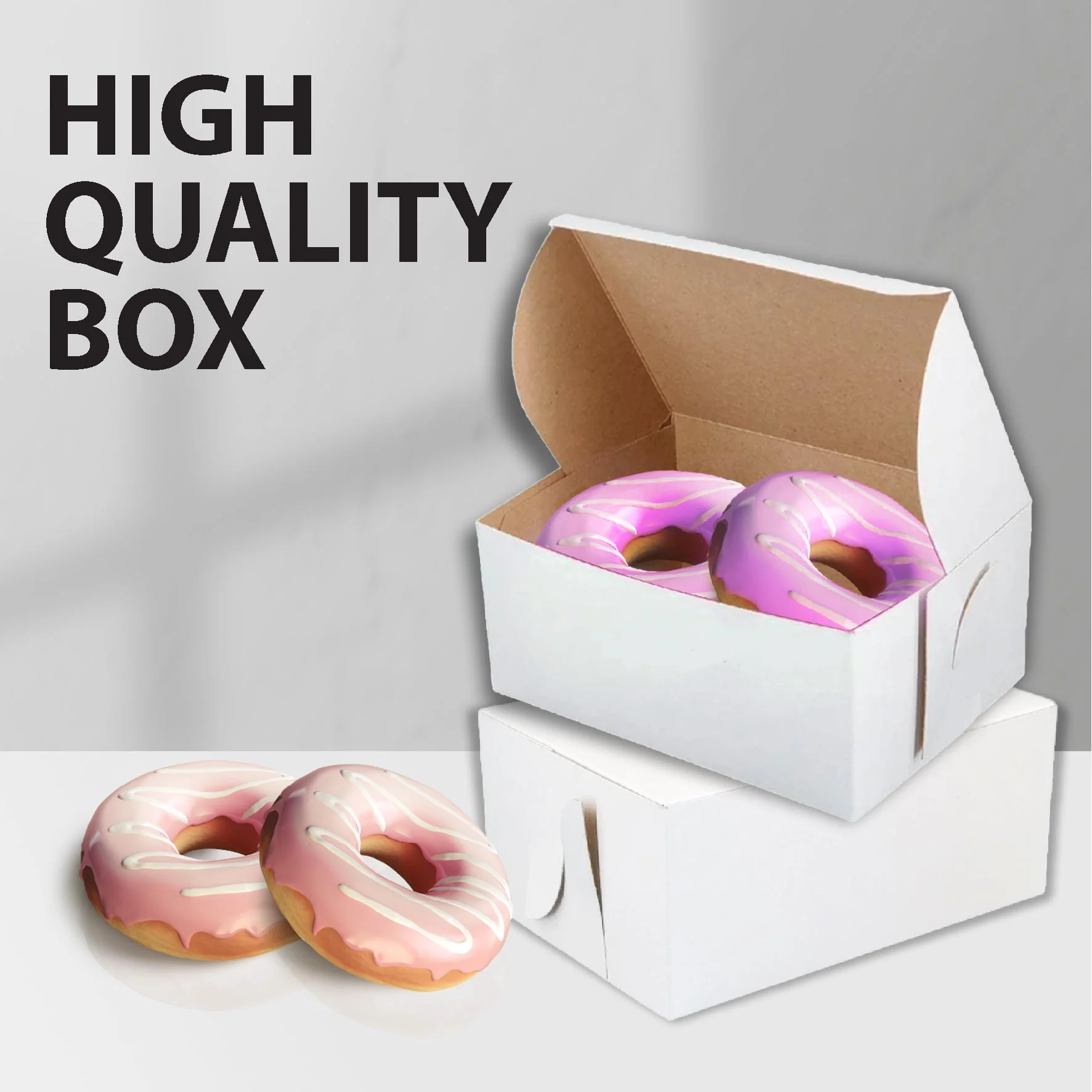 EB - White Cake Boxes - 8x5½x2½ - Image 3