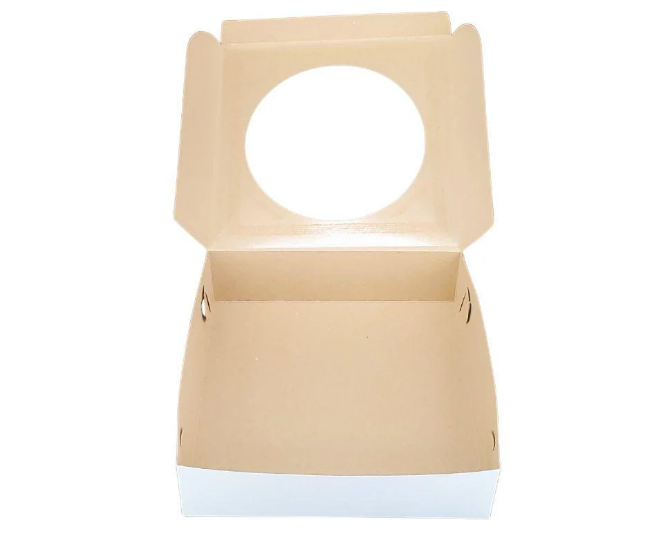 EB - White Cake Boxes - W/Window - 9x9x2.5 (Pie Box) - Image 9