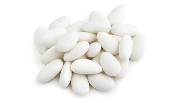 White Confetti Almonds - 10 LB Box - Premium Candies & Gummies - Ships Free Within Canada on Orders Above CAD $199