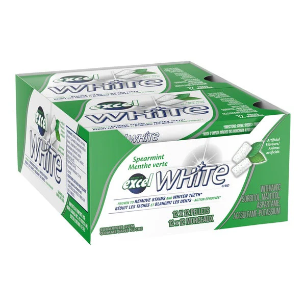 White Spearmint - 48 ct - Excel - Canadian Distribution - Ships Free Within Canada on Orders Above CAD $199