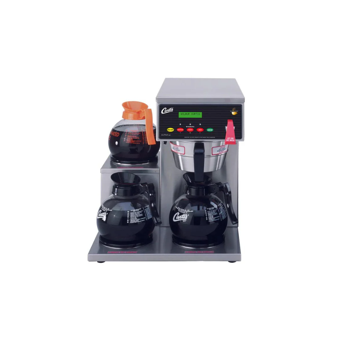 Wilbur Curtis ALP3GTL63A000 - G3 Alpha Decanter Coffee Brewers - 3 Decanter Station with 3 Lower Left Warmers
