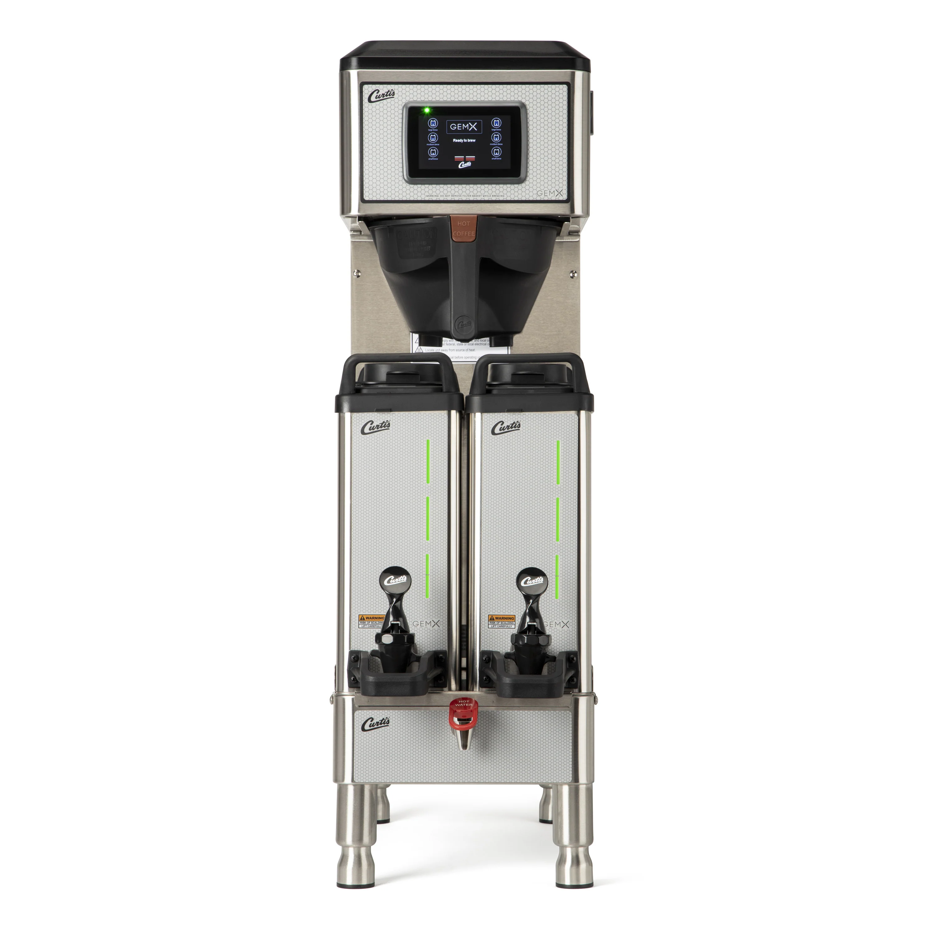 Wilbur Curtis G4GEMXN63A1000 - G4 GemX Narrow IntelliFresh Twin 1.5 Gallon Coffee Brewer with FreshTrac® Dispenser