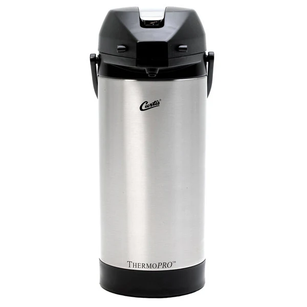 Wilbur Curtis TLXA0101S000 - 1.0 Gallon SS Exterior/Liner Airpot with Lever Handle