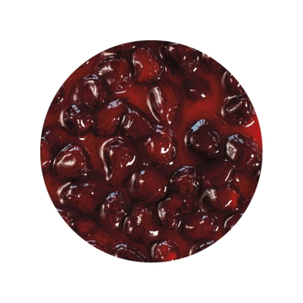 Wild Strawberry Sundae Dessert Topping - 3 KG Bucket - Wild Strawberry Variegate - Rubicone Canada - Ships Free Within Canada on Orders Above CAD $199