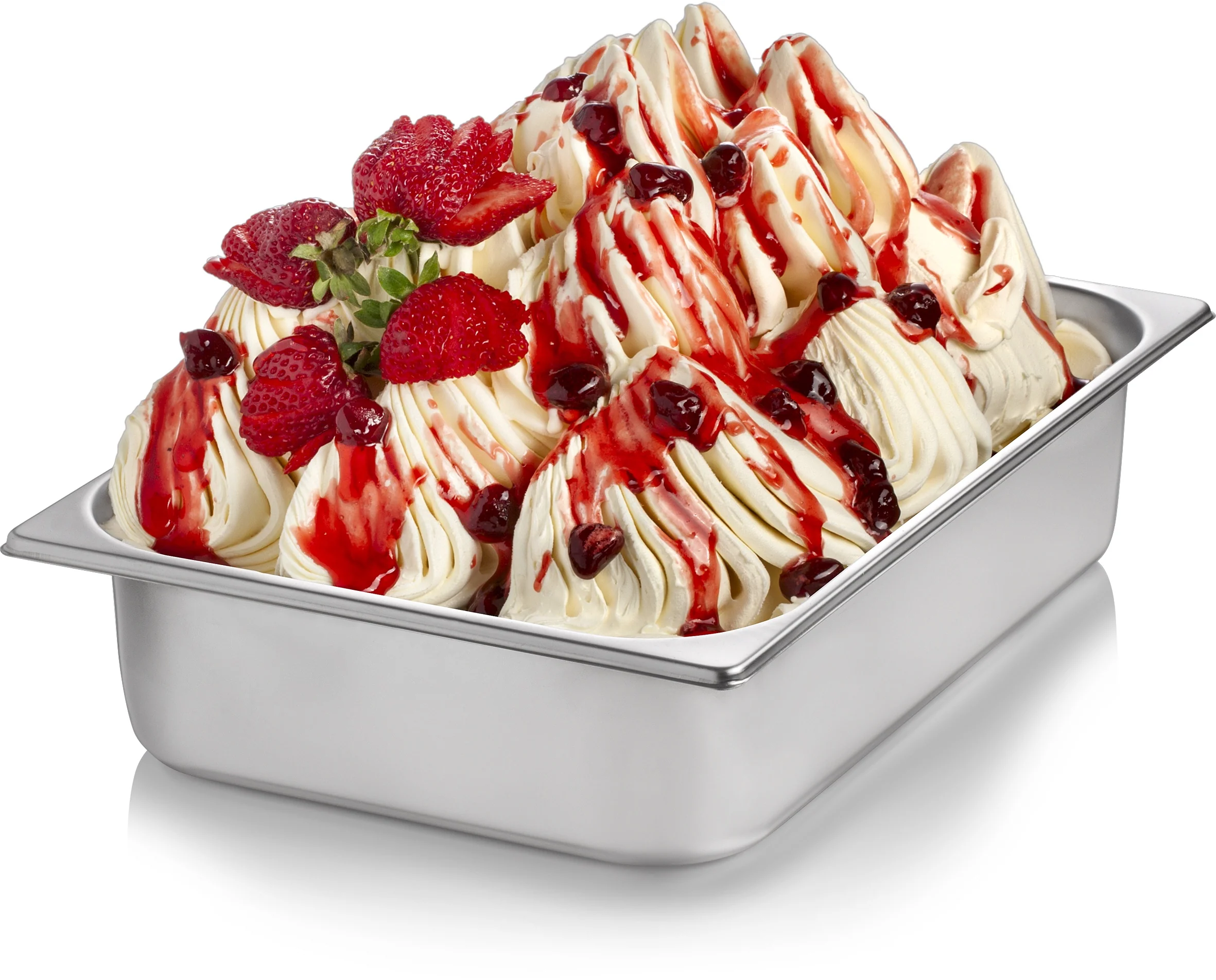 Wild Strawberry Sundae Dessert Topping - 3 KG Bucket - Wild Strawberry Variegate - Rubicone Canada - Ships Free Within Canada on Orders Above CAD $199 - Image 2