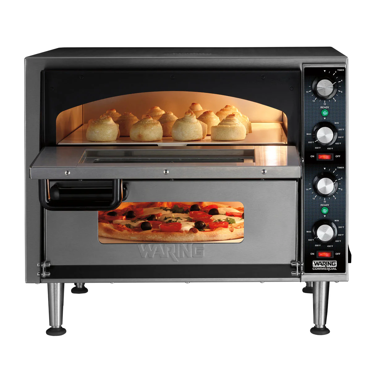 WPO350 Double-Deck Commercial Pizza Oven by Waring Commercial - Image 3