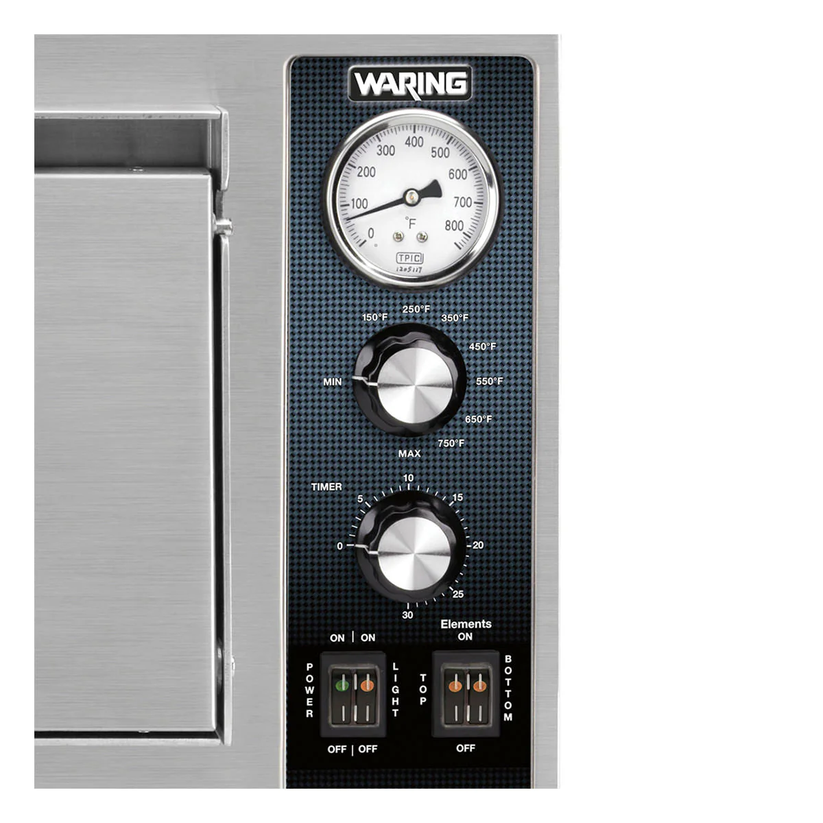 WPO750 Double Chamber Double-Deck Commercial Pizza Oven by Waring Commercial - Image 3