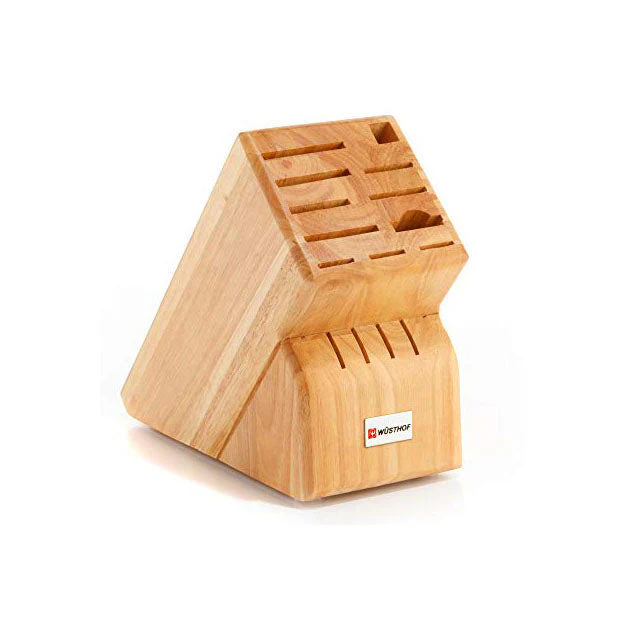 WUSTHOF 15 Slot Natural Beech Knife Block - Canadian Distribution