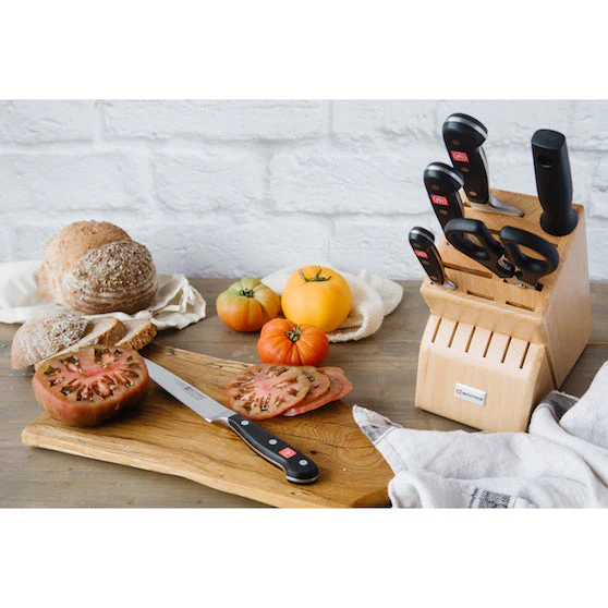 WUSTHOF Classic Natural Beech Knife Block with 6 Classic Pieces - Canadian Distribution - Image 2