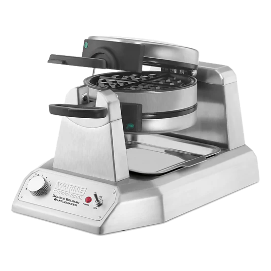 WW200 Double Heavy-Duty Belgian Waffle Maker by Waring Commercial