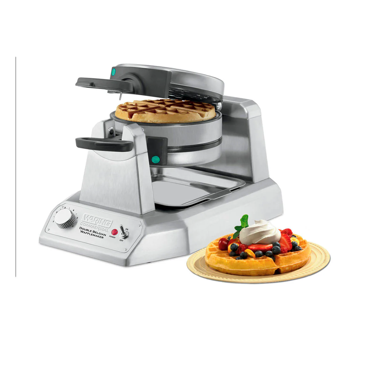 WW200 Double Heavy-Duty Belgian Waffle Maker by Waring Commercial - Image 6