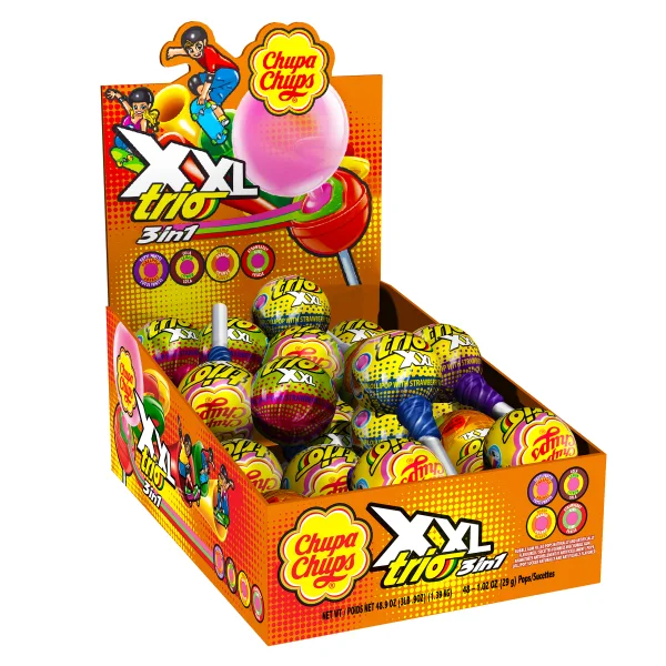 XXL Trio - 192 × 29 g - Chupa Chups - Canadian Distribution - Ships Free Within Canada on Orders Above CAD $199 - Image 2