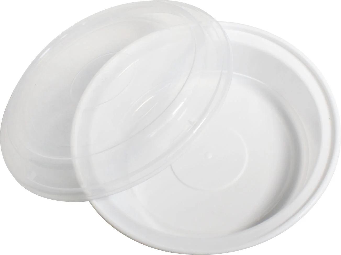 Rhino - Heavy 7" Round PP Combo Container - White - Image 2