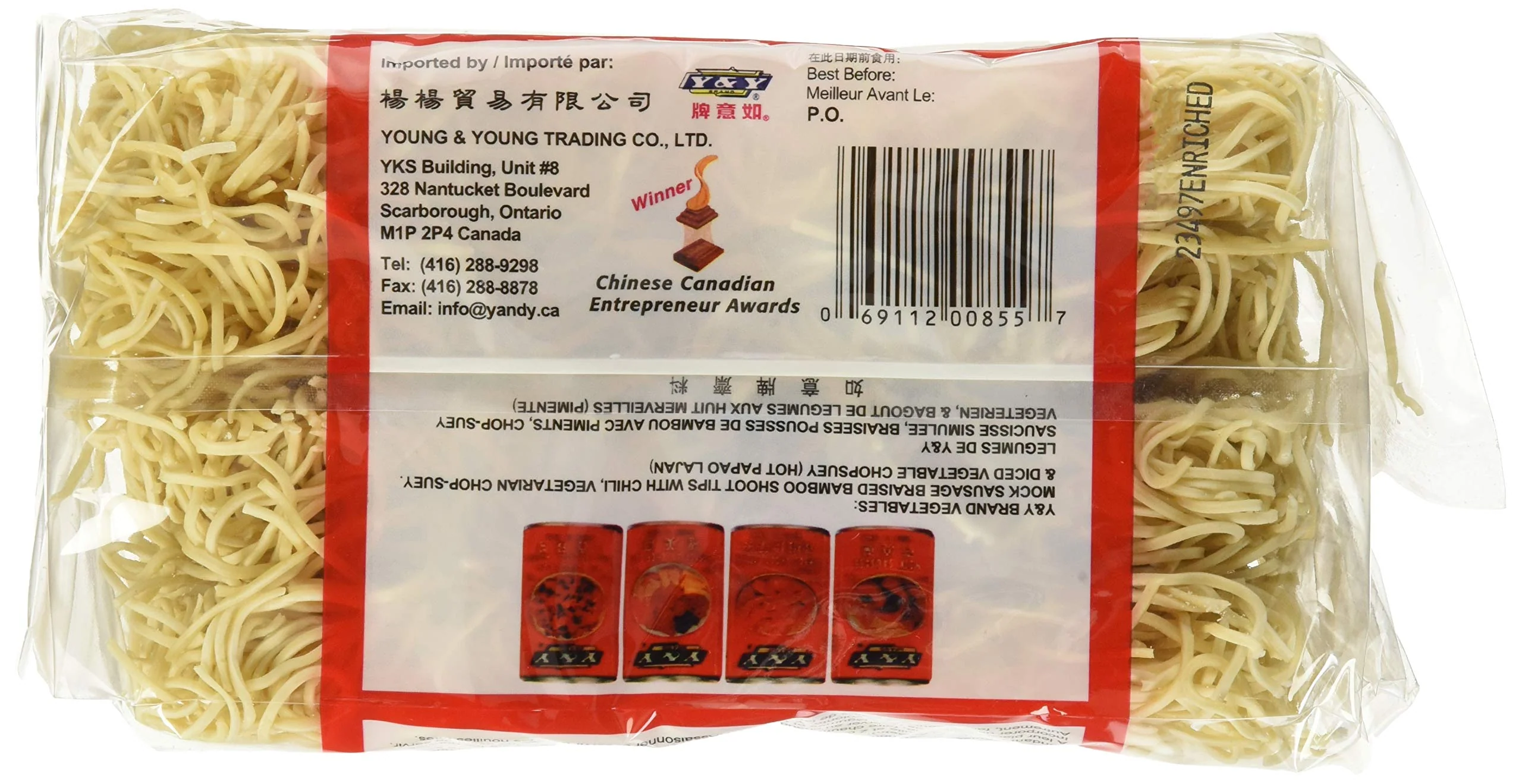 Y&Y 3 Minutes Chow Mein 2 x 454g - Canadian Distribution - Ships Free Within Canada on Orders Above CAD $199 - Image 3