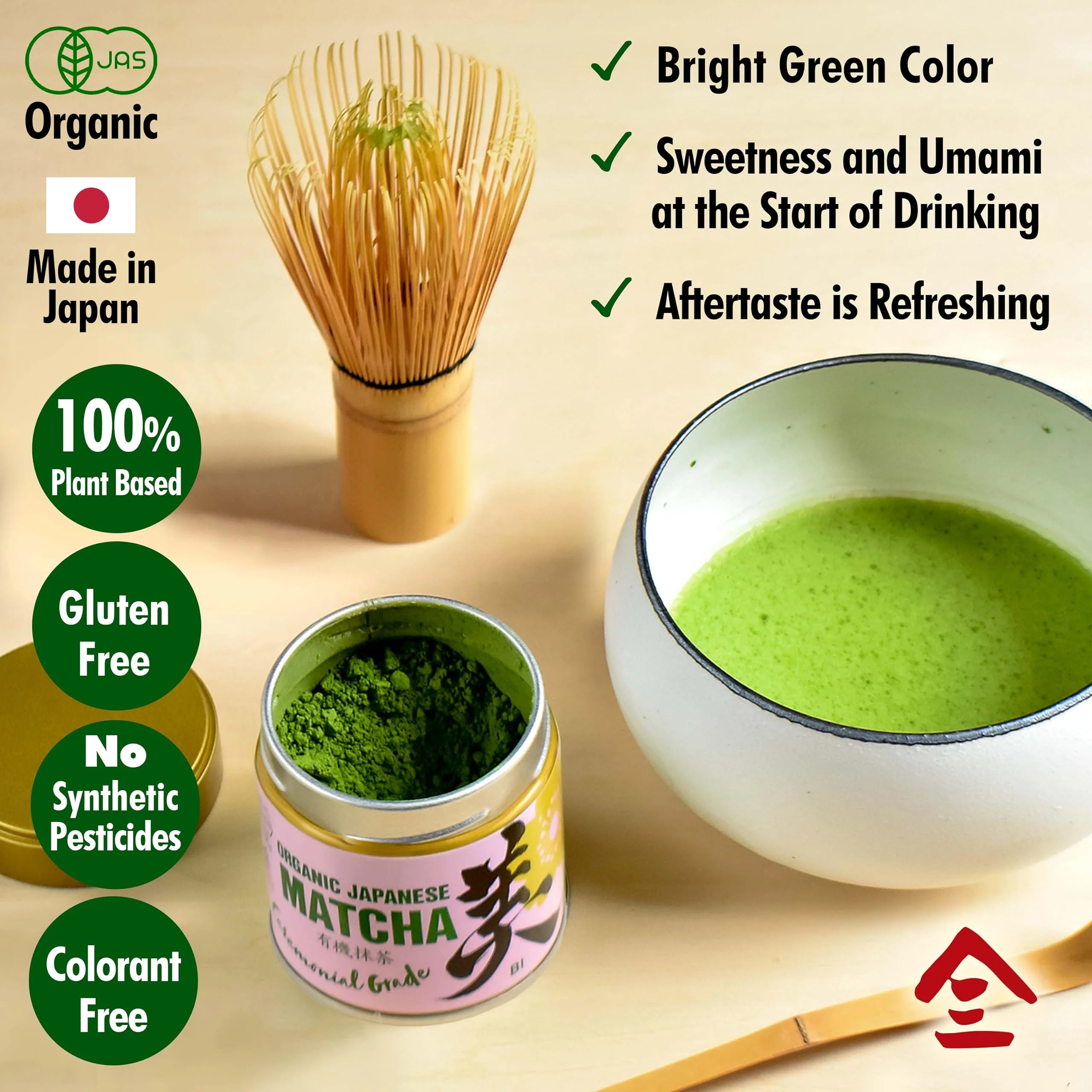 Yamasan Kyoto – Ceremonial Uji Matcha – BI Grade – 100g - Canadian Distribution - Ships Free Within Canada on Orders Above CAD $199 - Image 6