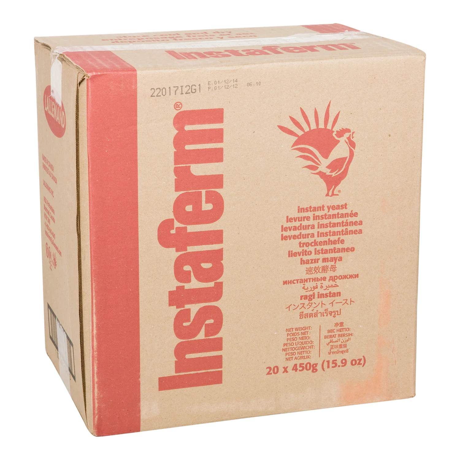 Yeast Instant Red - 450 g (Case = 20 x 450 g) - Instaferm - Baking Mixes and Ingredients - Canadian Distribution - Ships Free Within Canada on Orders Above CAD $199 - Image 2