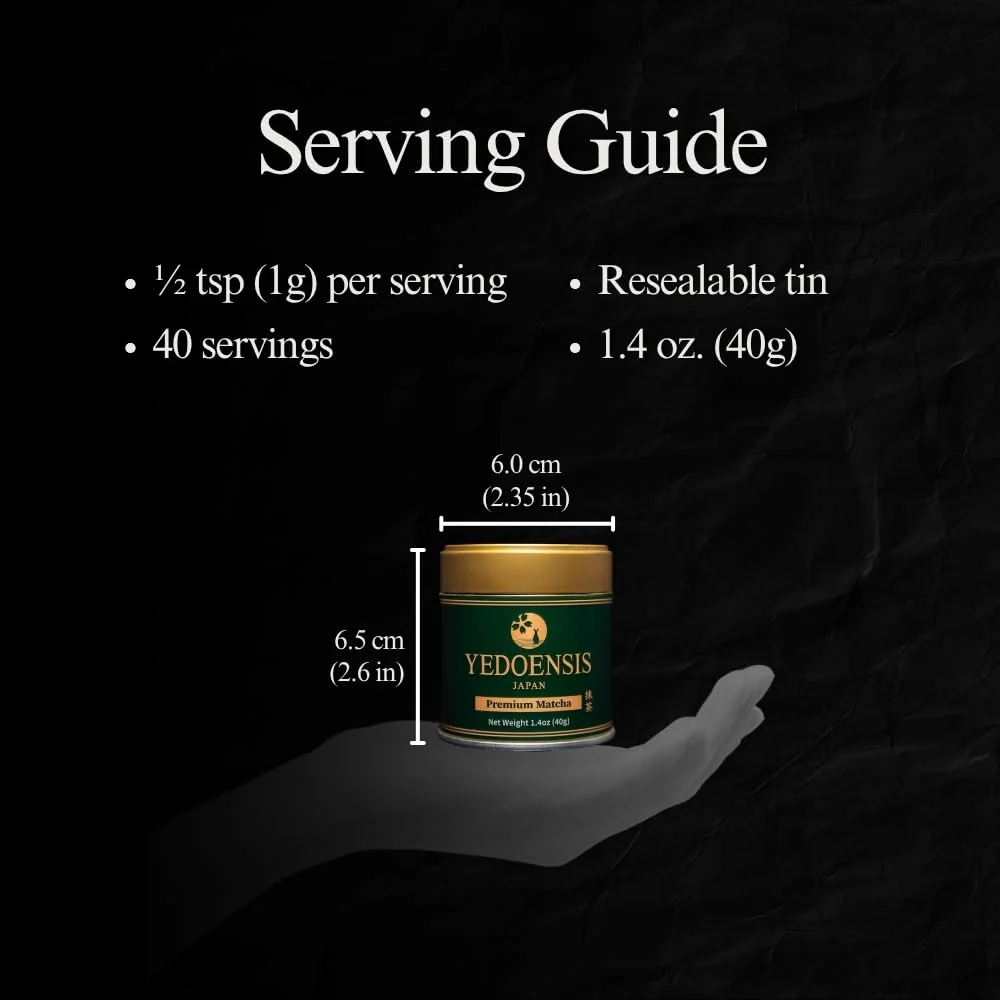 Yedoensis – Premium Matcha – Organic Japanese Green Tea – 40g - Canadian Distribution - Ships Free Within Canada on Orders Above CAD $199 - Image 4