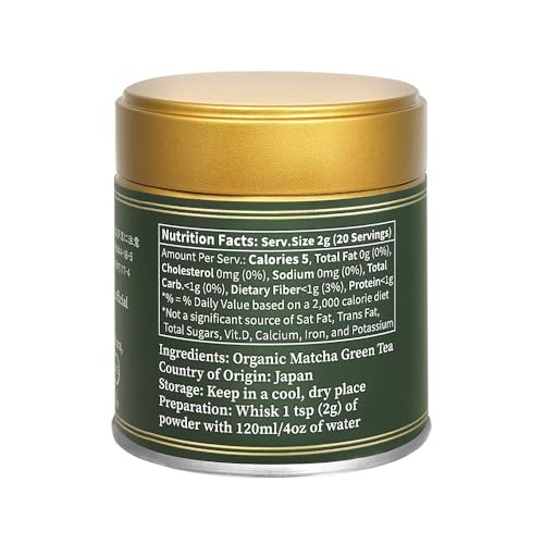 Yedoensis – Premium Matcha – Organic Japanese Green Tea – 40g - Canadian Distribution - Ships Free Within Canada on Orders Above CAD $199 - Image 8