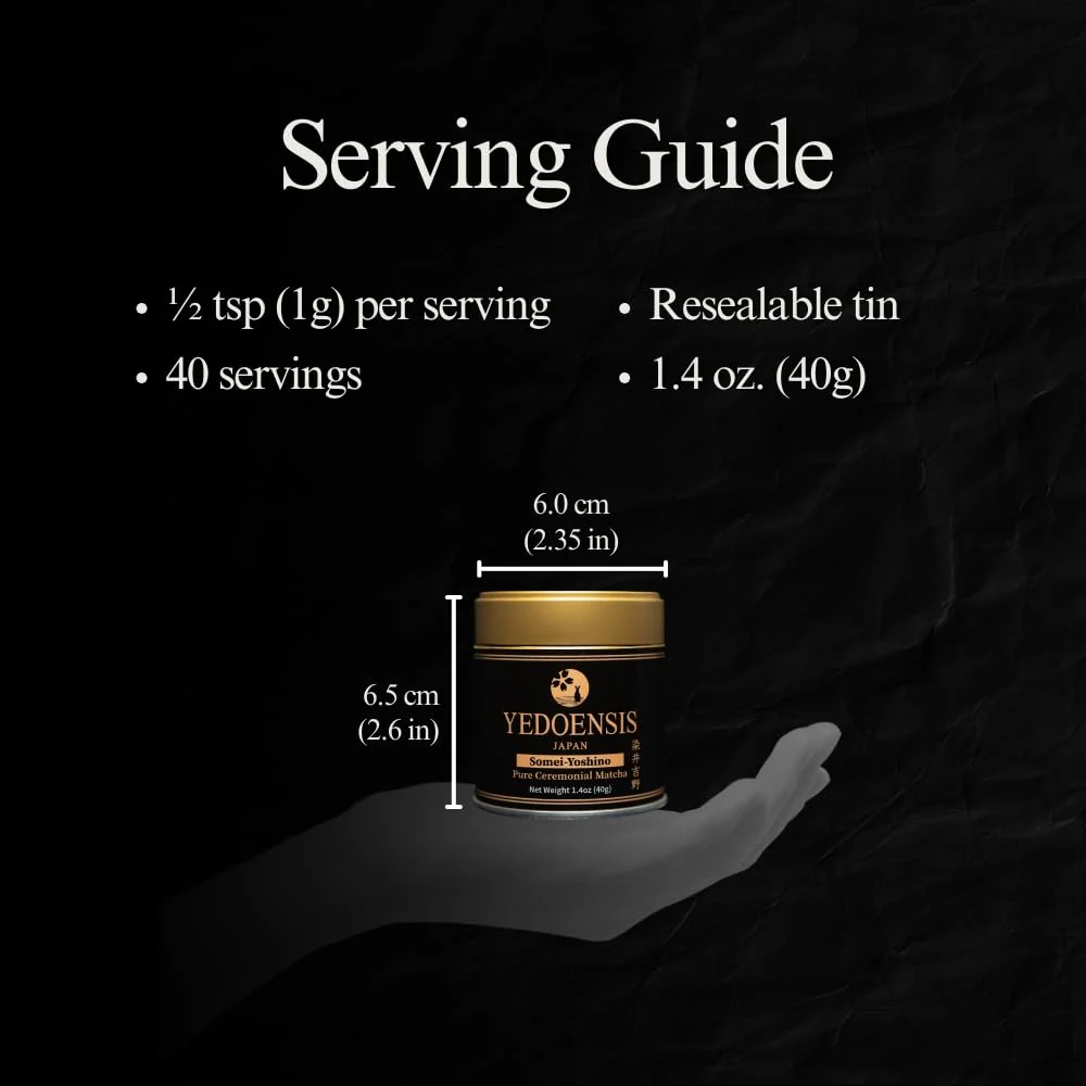 Yedoensis – Pure Ceremonial Matcha “Somei-Yoshino” – Organic – 40g - Canadian Distribution - Ships Free Within Canada on Orders Above CAD $199 - Image 4